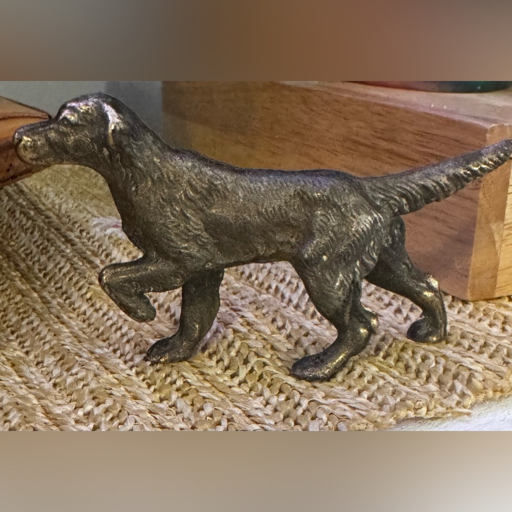 Bronze Dog Figurine